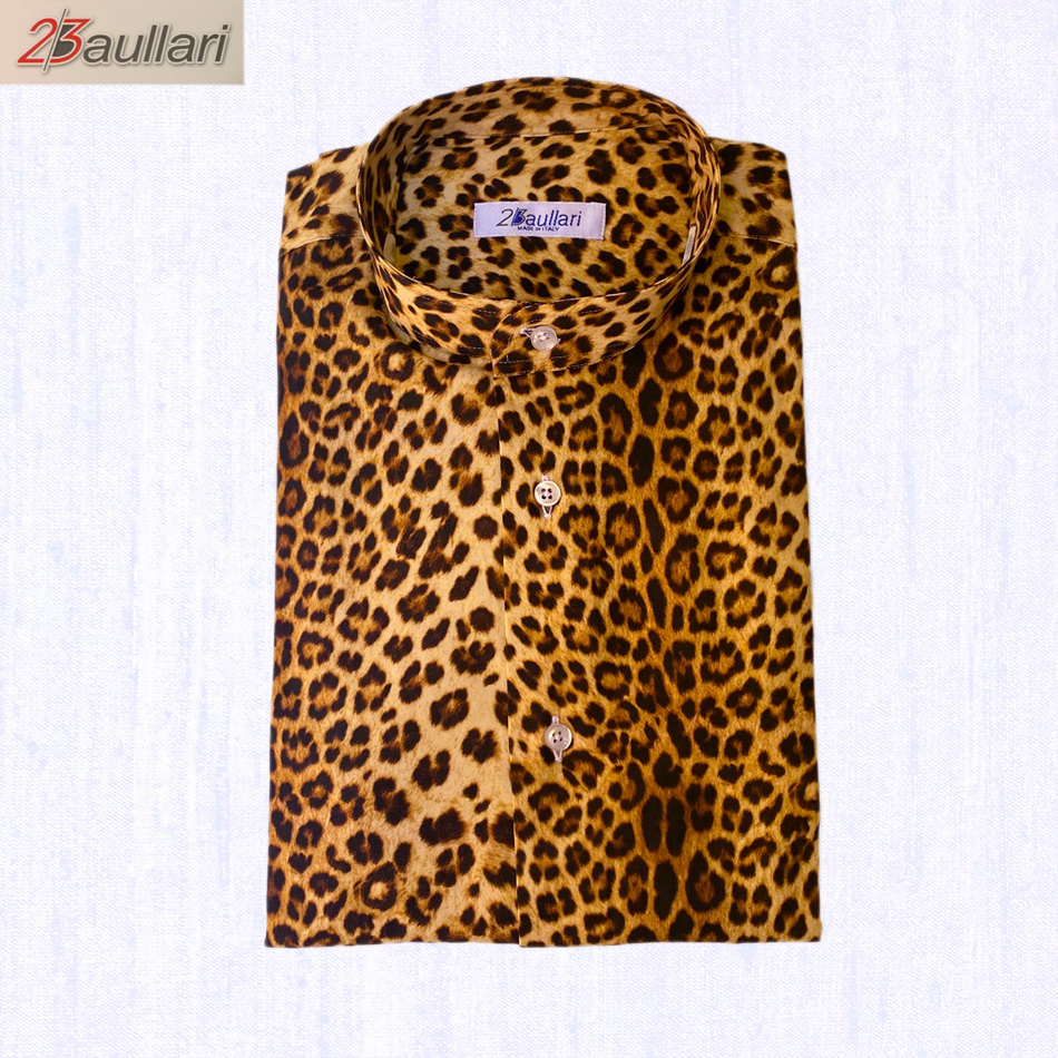 ... Leopard print. Camicia Cotone 100%